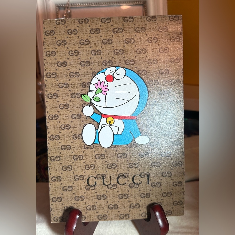 GUCCI Doraemon Collaboration Limited Edition Memo Pad softcover new 32 sheets